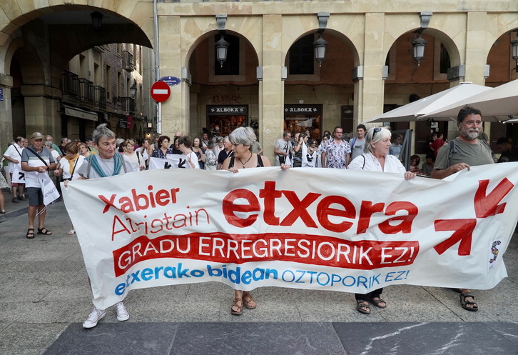 Movilización de Sare en Donostia.
