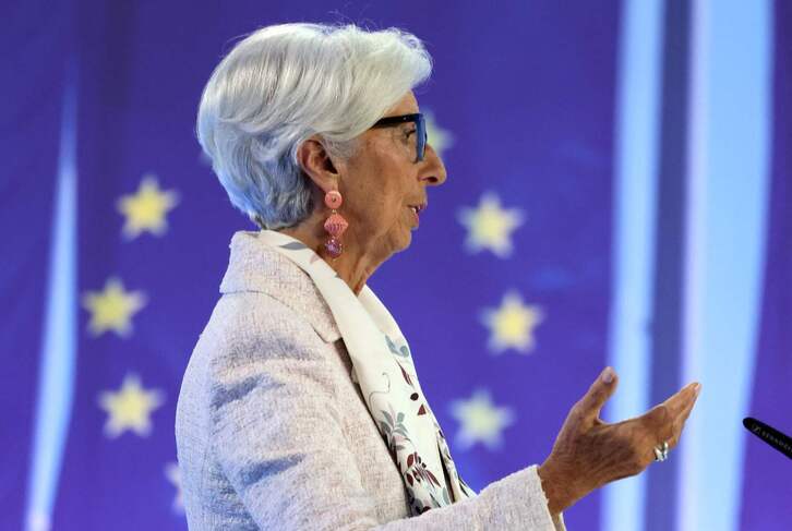 Christine Lagarde, presidenta del BCE.