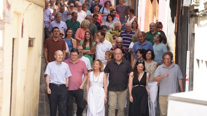 Acto del GBB en Mutriku en el 128 aniversario del PNV.