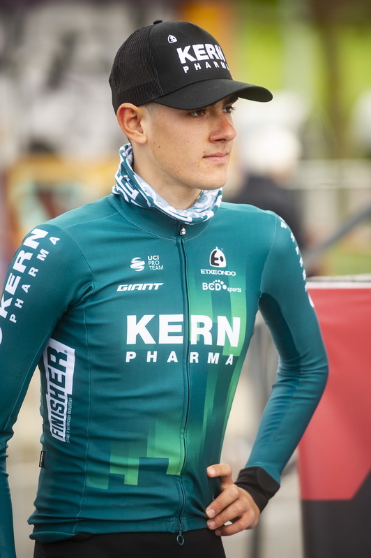 Igor Arrieta, durante el acto de presentación de Euskal Herriko Itzulia.