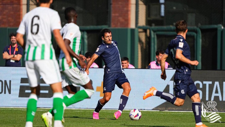 Oiarzabal ha sustitudo a Mohamed-Ali cho en el amistoso ante el Betis en tierras de San Francisco.