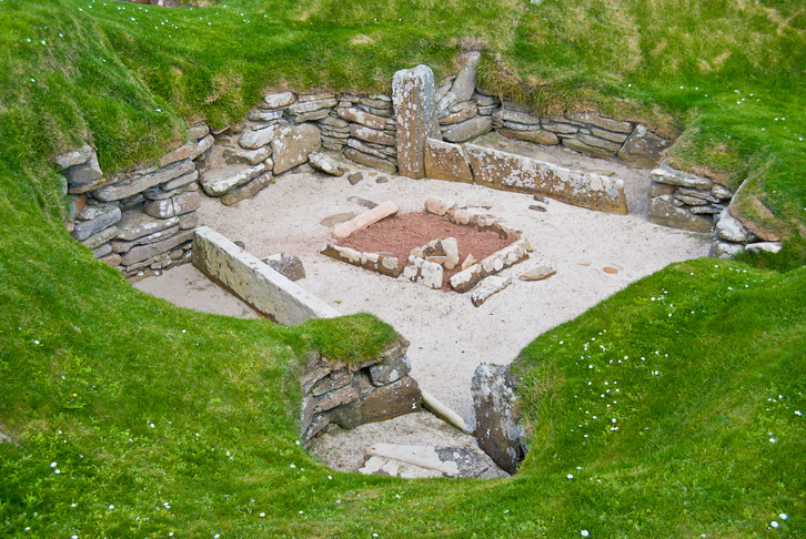 Harri Aroko aztarnategi bat Eskozian.