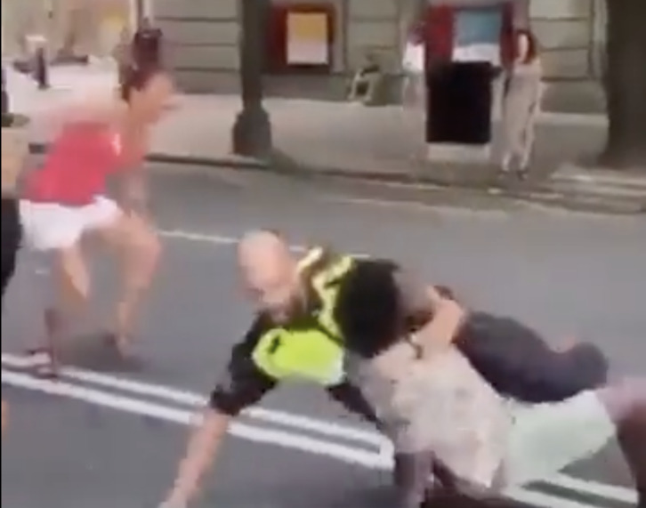 Captura de pantalla del vídeo difundido en redes sociales.