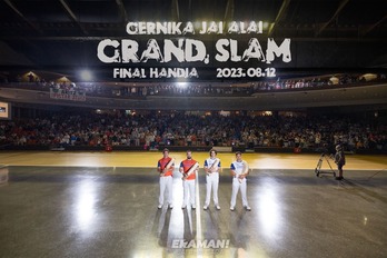 Los cuatro finalistas del Grand Slam de Gernika.