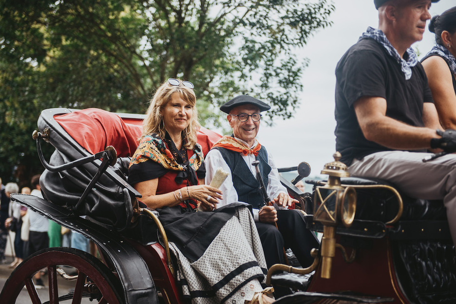 Kotte Écénarro, maire d'Hendaye, aux côtés de son adjointe Chantal Kehrig-Cottencon. 