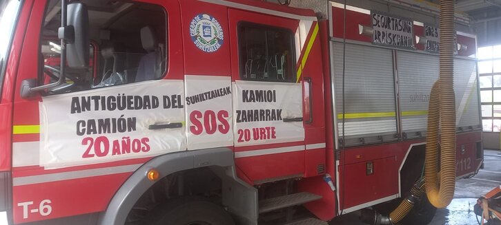 Una de las imágenes difundidas para denunciar la precariedad de recursos.