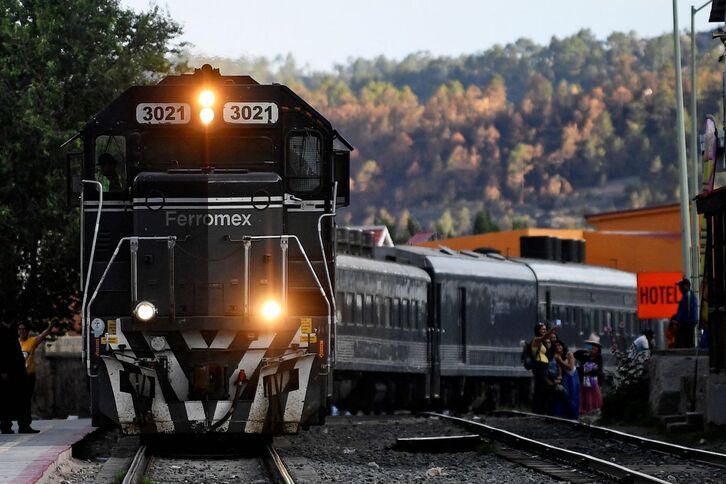 Imagen del tren sobre las vías.