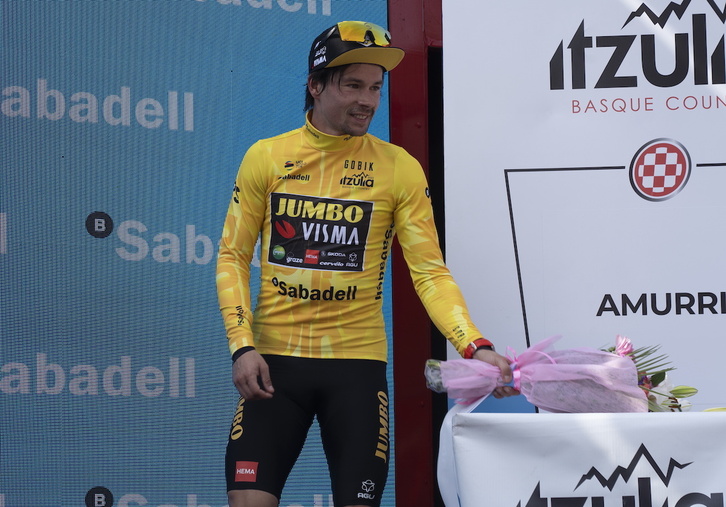 Roglic, en la edición de la Itzulia del año pasado, ya es líder en Burgos y se postula a sumar su cuarta Vuelta.