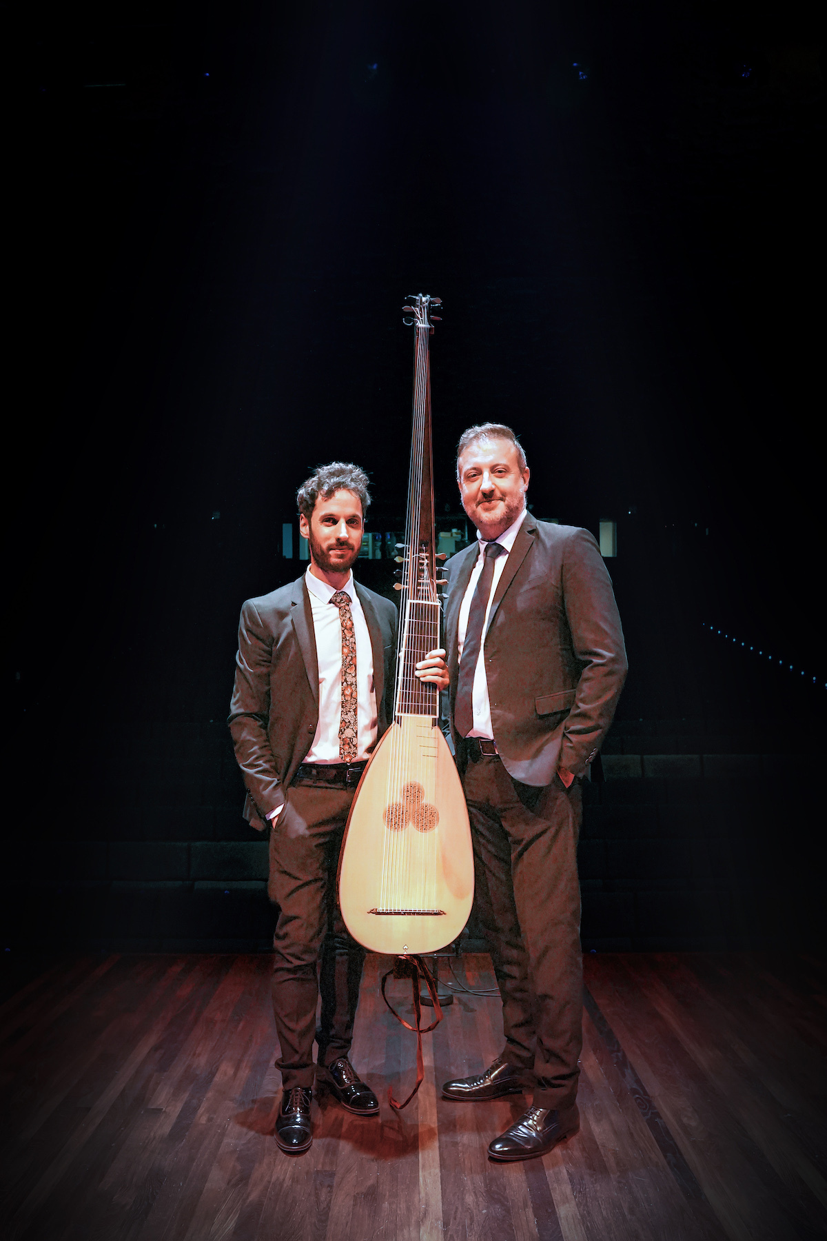 Daniel Zapico, junto a Carlos Mena. (Quincena Musical)