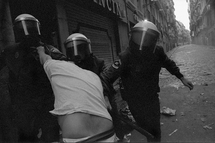 Actuación policial en Iruñea. 