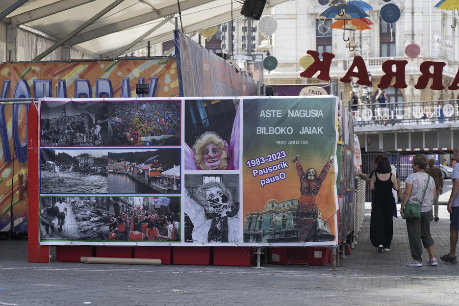 Murales de Moskotarrak, recordandos las inundaciones de 1983. Murales de Moskotarrak, recordandos las inundaciones de 1983.