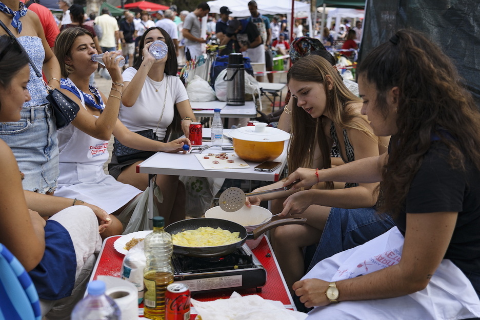 Tortilla izan da astearteko lehiaketa gastronomikoaren protagonista.
