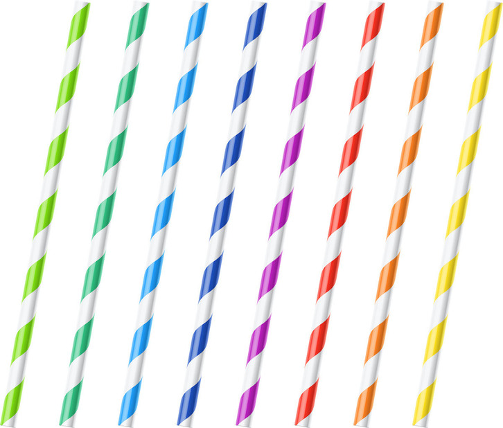 Las tradicionales pajitas de plásticos han sido sustituidas generalizadamente por otras de papel.
