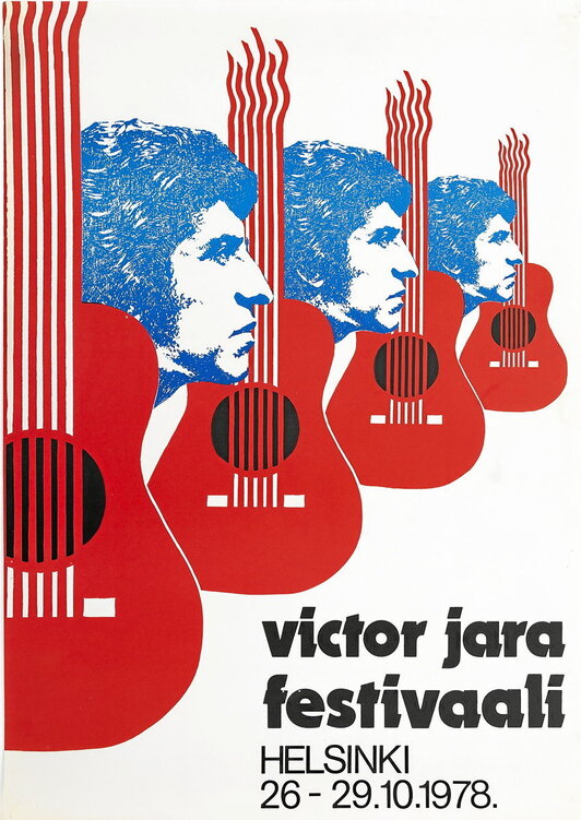 Víctor Jara, a la derecha en la fila inferior, en 1948 como miembro del Club Deportivo Arturo García de Estación Central (Santiago de Chile).