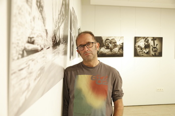 Humberto Bilbao, en la exposición que permanecerá en el Aquarium hasta el 13 de octubre.