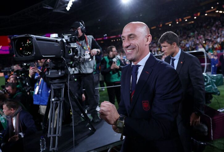 Luis Rubiales en la final del Mundial el 20 de agosto.