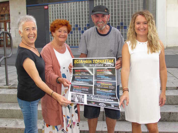 Jardunaldien aurkezpena Arrasaten, Maider Morras alkatearen parte hartzearekin.
