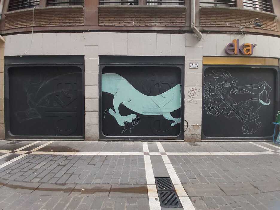 Proceso de creación del dragón de Indatxikia. 