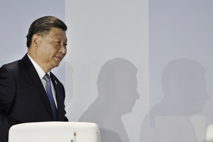 El presidente chino, Xi Jingping, el pasado 24 de agosto en la cumbre de los BRICS celebrada en Johannesburgo.