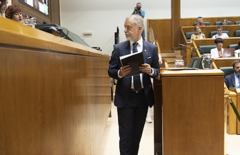 Iñigo Urkullu, en el Pleno de Política General del pasado año.