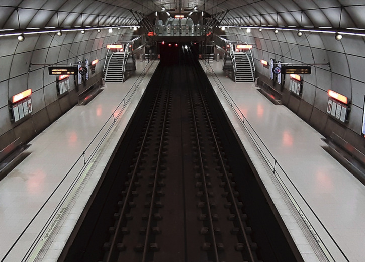 Foto de archivo de una estación de Metro Bilbao.