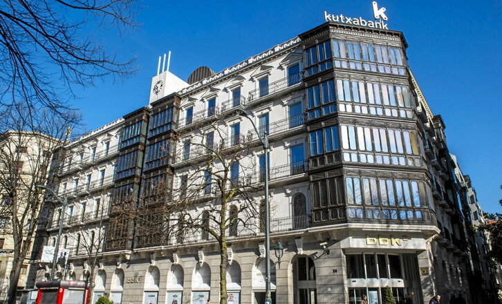 Sede central de Kutxabank, en la Gran Vía bilbaina.
