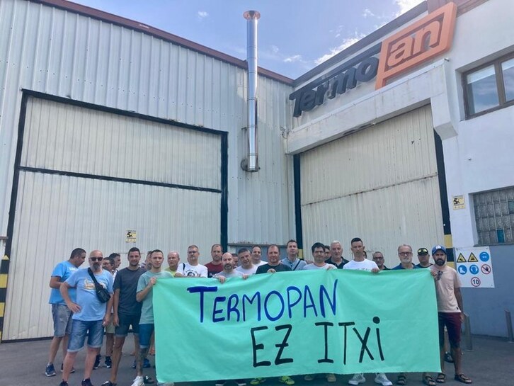 Protesta de los trabajadores de Termopan.