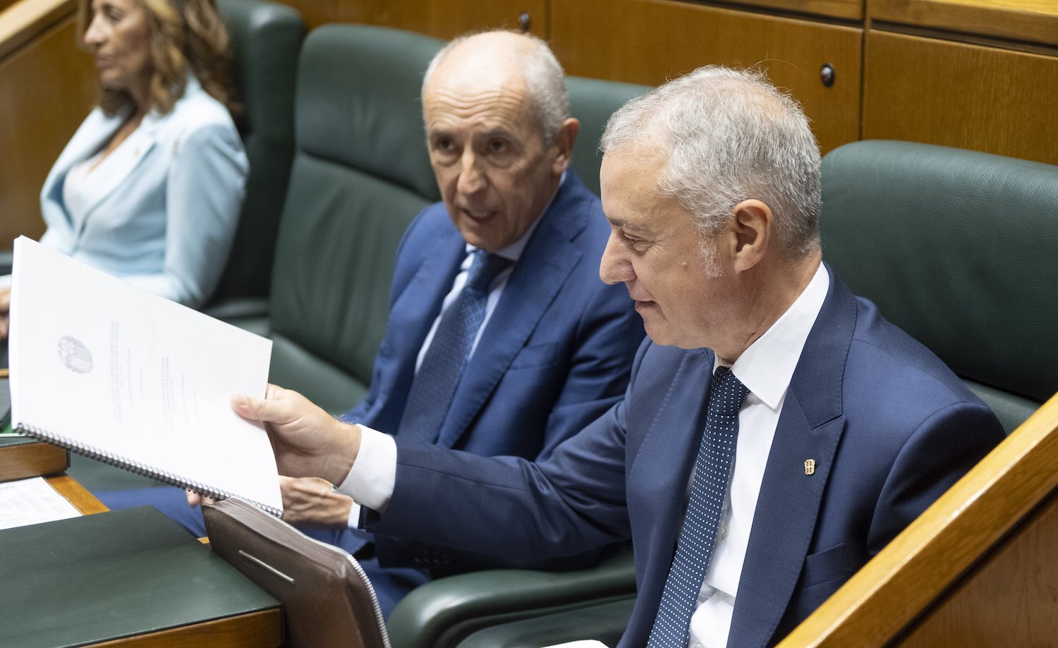 Iñigo Urkullu junto a Josu Erkoreka. 