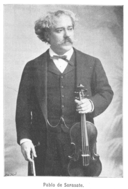 Pablo Sarasate maisua izan zen biolinarekin.
