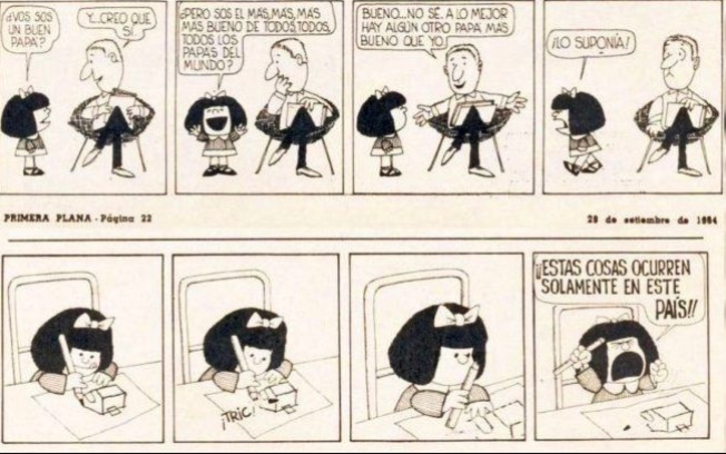 Quinok Mafaldarekin eginiko lehen bineta.