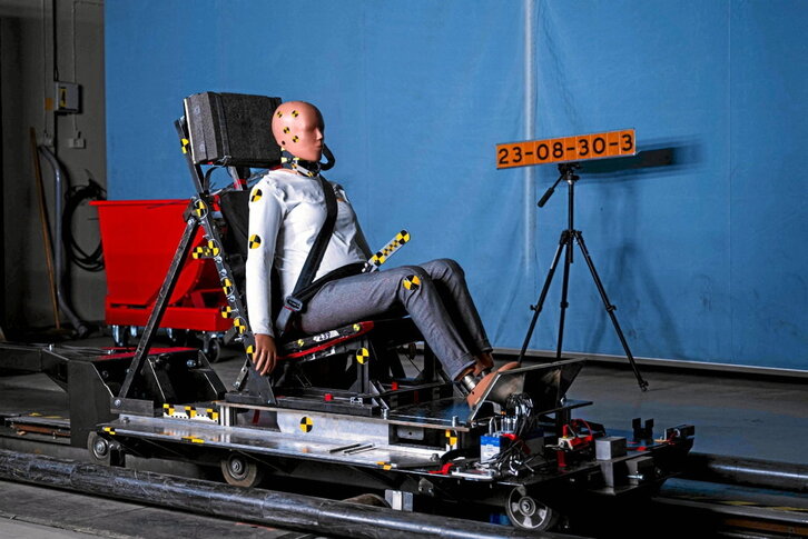 Imagen de una de las pruebas a las que se somete al prototipo en Linkoping.