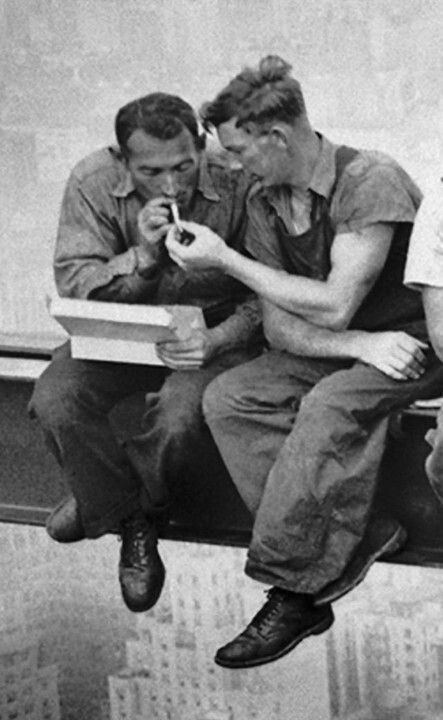 Natxo Ibargüen en la histórica foto 'Lunch atop a Skyscraper'.