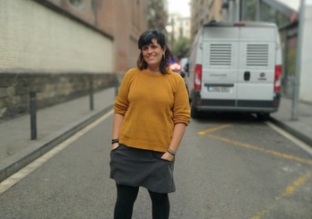 Ainhoa Ruiz de Benedicto, investigadora del Centre Delàs, en Barcelona.