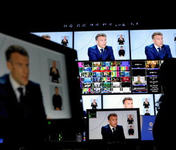 Macron acudió  a televisión a hablar, más de que elecciones, de migración y precios.