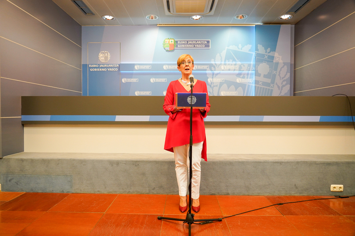 Arantxa Tapiaren agerraldia, Lehendakaritzan.