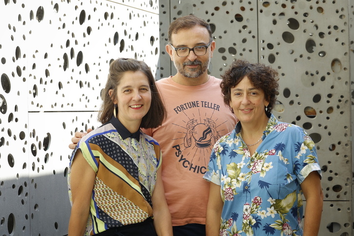 Alaitz Arenzana, Pau Guillen eta Mapi Gracia; Zinegoak eta Zinentiendo festibaletako arduradunak, hurrenez hurren.