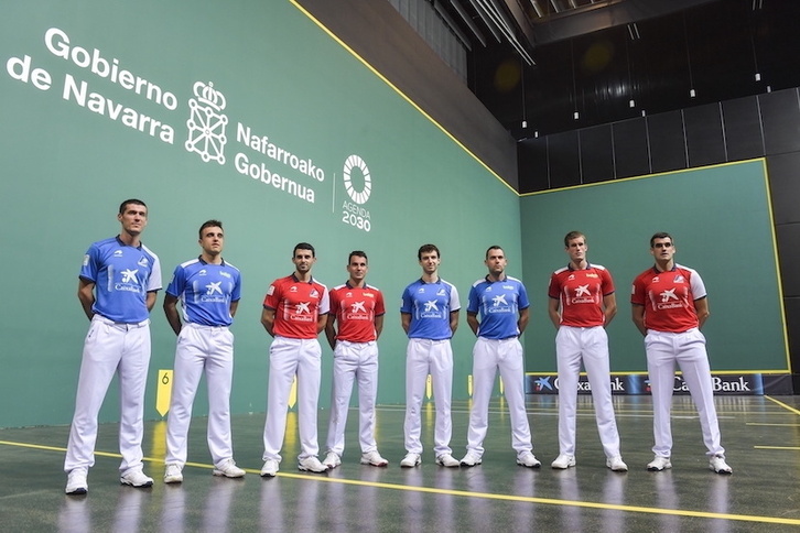 Pilota aukeraketako zortzi pilotariak, guztiak konforme.