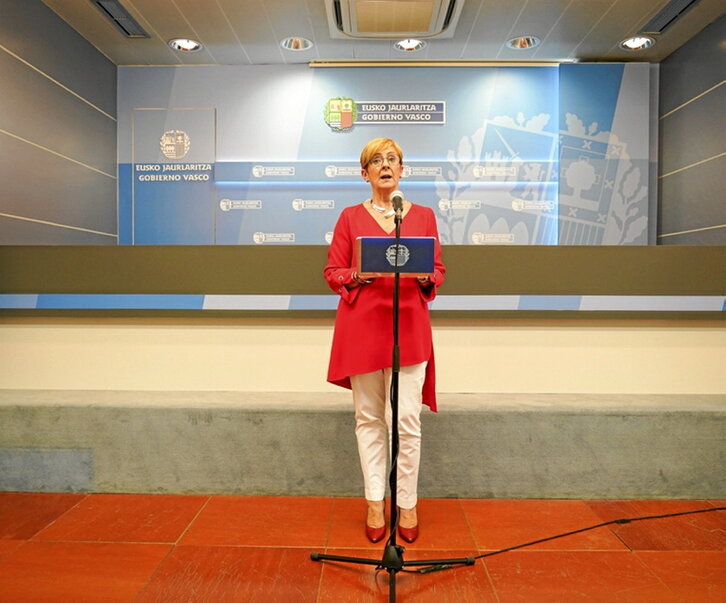 Arantxa Tapiaren agerraldia, Lehendakaritzan.