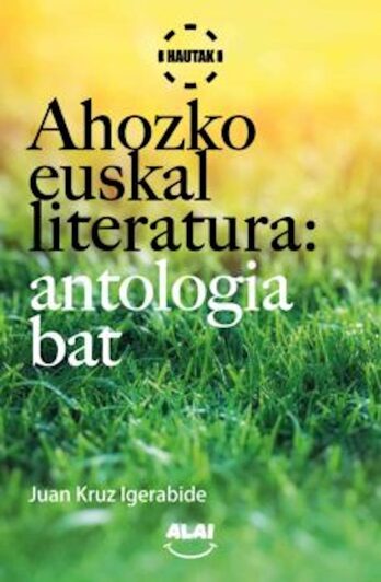 'Ahozko euskal literatura: antologia bat' liburuaren azala
