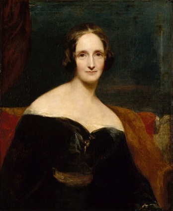 Retrato de Mary Shelley.