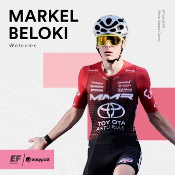 El EF Education First ya le ha dado la bienvenida a Markel Beloki.