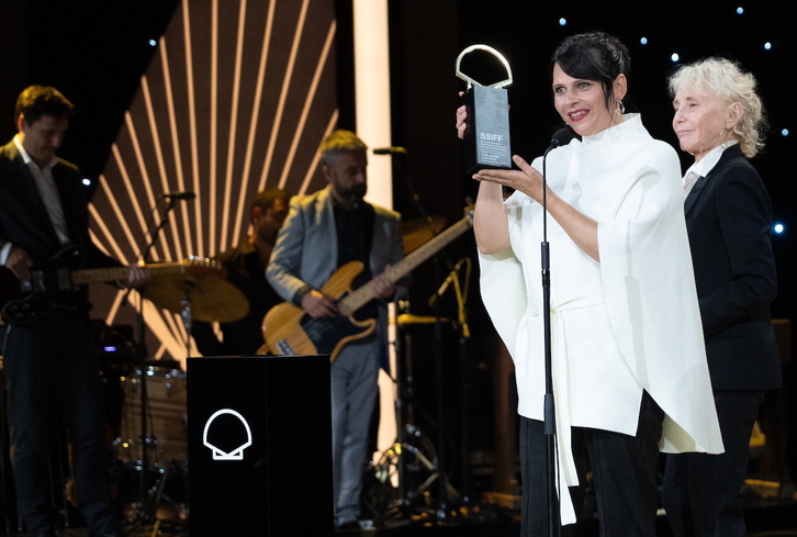 Jaione Camborda, con la Concha de Oro.