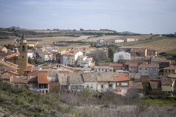 Imagen de la localidad de Lantziego, en Rioja Alavesa.