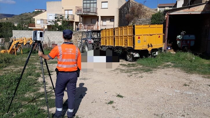 La Policía Foral investiga el suceso.