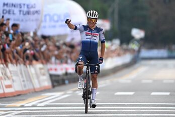 Ilan van Wilder ha tenido tiempo para celebrar la victoria. 