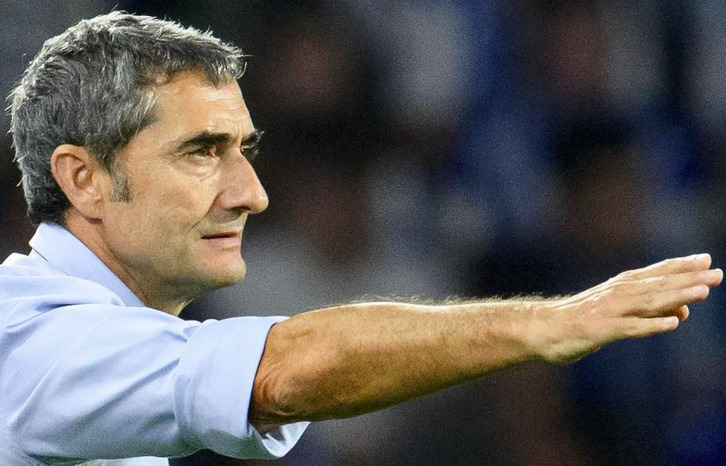 Valverde en el derbi de Anoeta del pasado sábado.