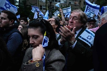 Manifestación a favor de Israel en Nueva York.