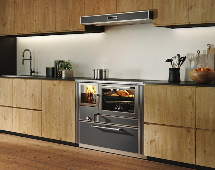 Existe una amplia variedad de modelos, que pueden incorporar la habitual placa de chapa o una encimera de cristal vitrocerámico.   