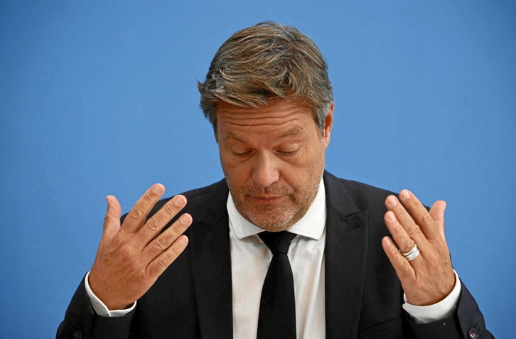 El ministro Robert Habeck reconoció que los datos económicos no son buenos.