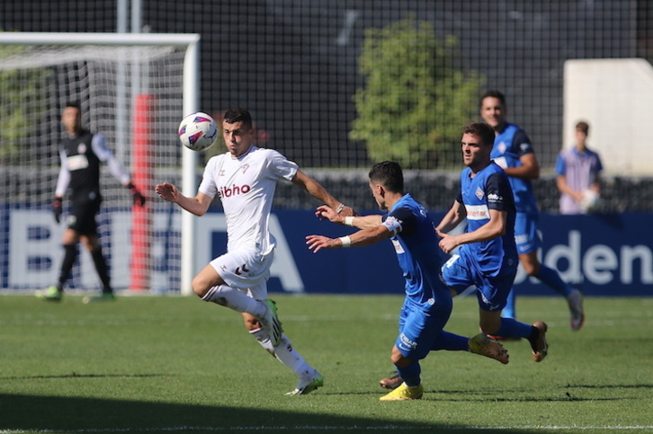 Una imagen de Rahmani en el derbi de Lezama, donde el Eibar logró su quinto triunfo consecutivo.